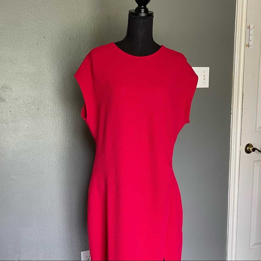 Stylish Red MIDI Dress